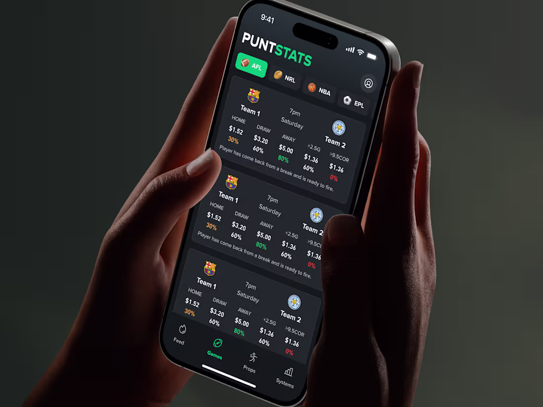 Cover image for PuntStats UX/UI Design