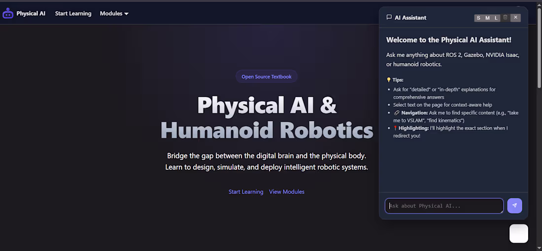 Cover image for Physical AI Book