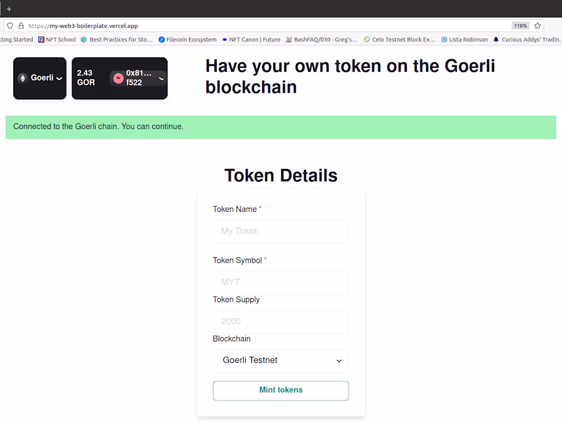 Cover image for ERC20 Token Generator