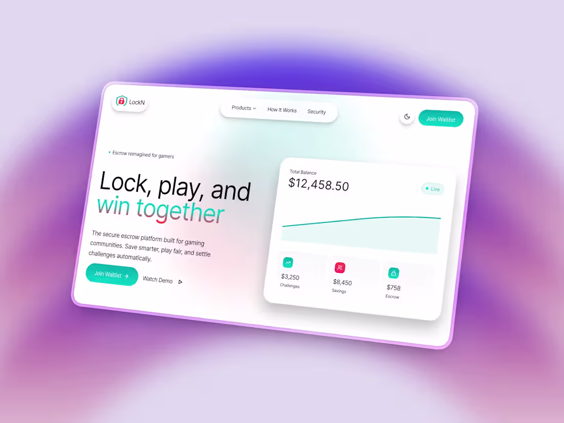 Cover image for Lockn Fintech - High-Conversion Landing Page