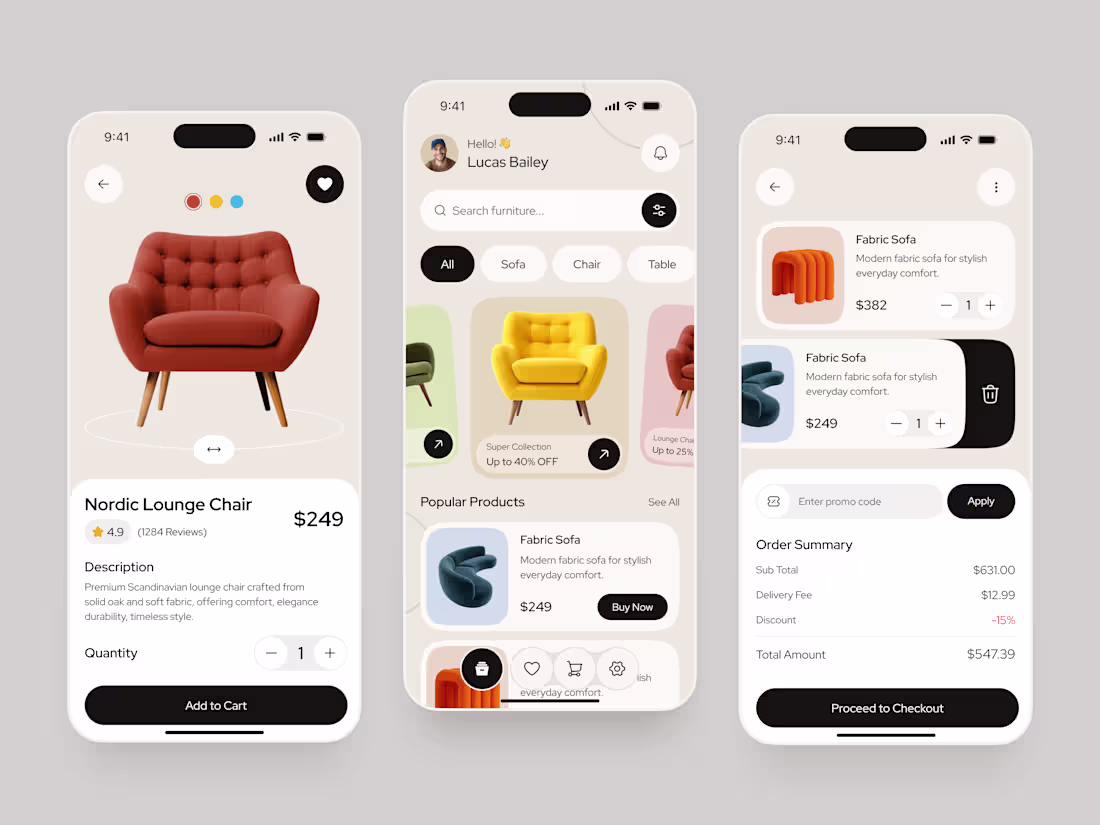 Cover image for Augmented Reality Furniture Shopping App