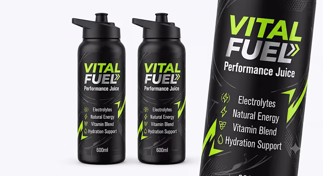 Cover image for Premium Sports Drink Label &