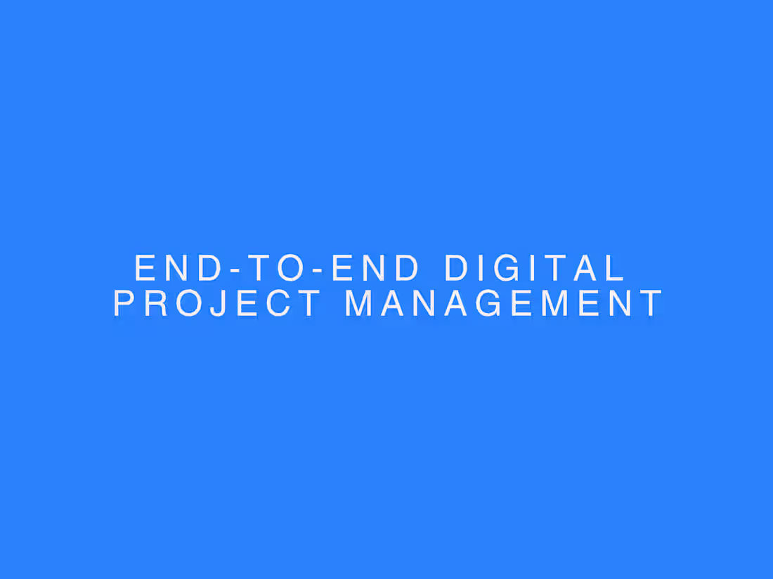 Cover image for End-to-End Digital Project Management