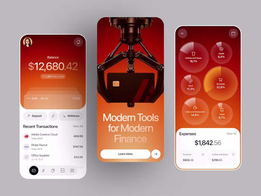 Cover image for A modern personal finance mobile