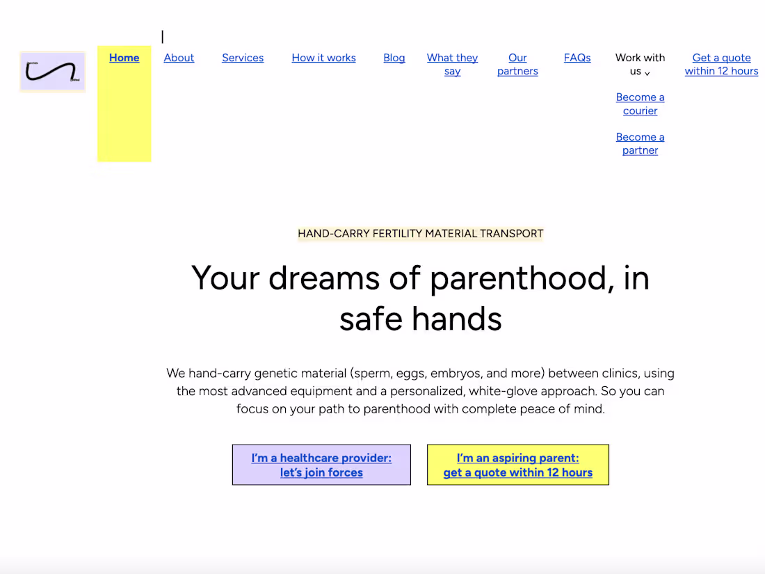 Cover image for Life Parcel | B2C web copy