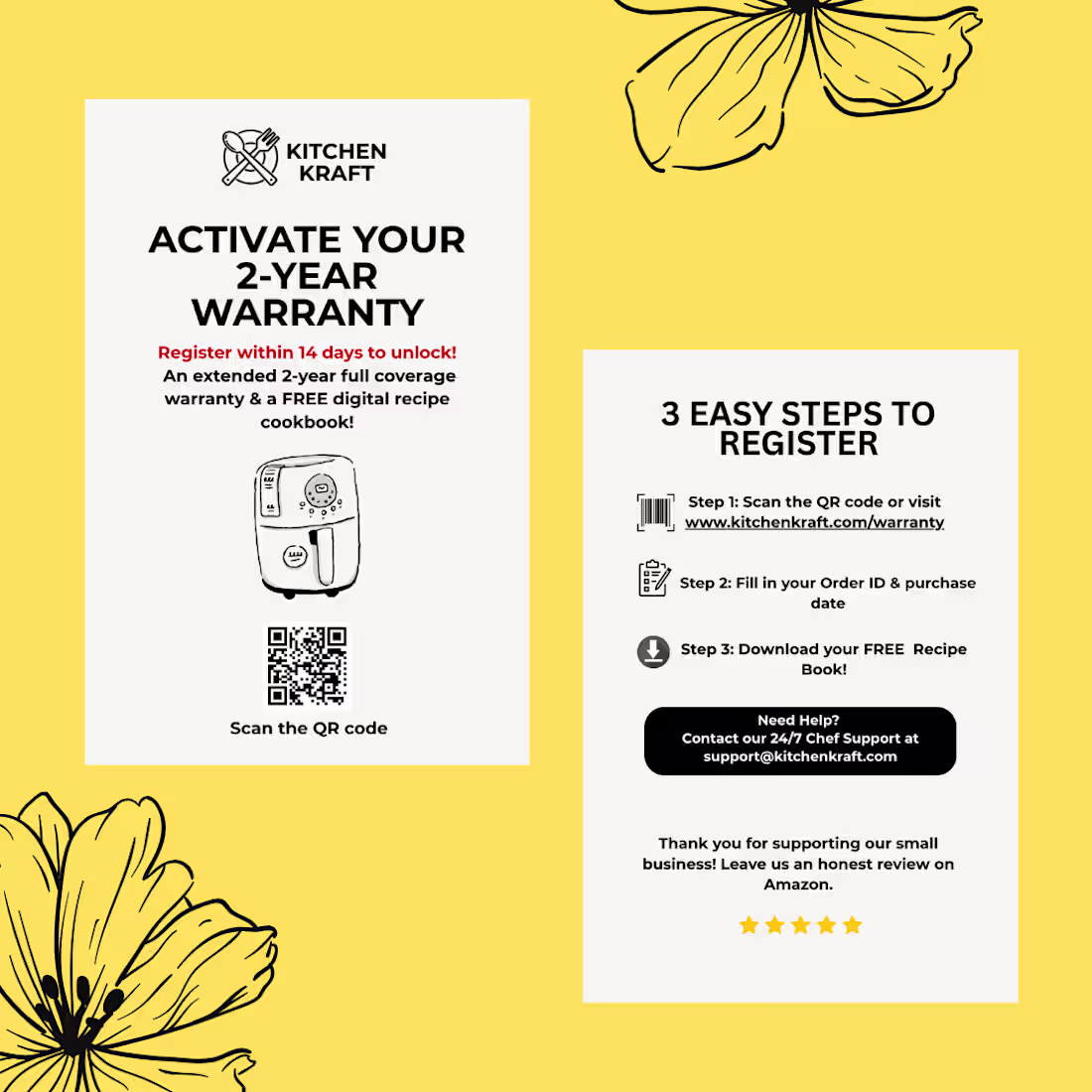 Cover image for Kitchen Kraft - Warranty Activation