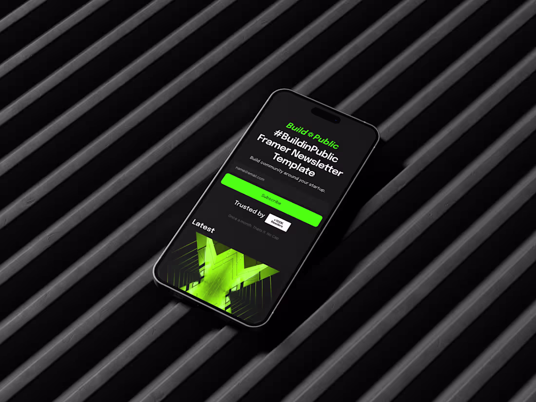 Cover image for BuildinPublic — Newsletter Archive Template