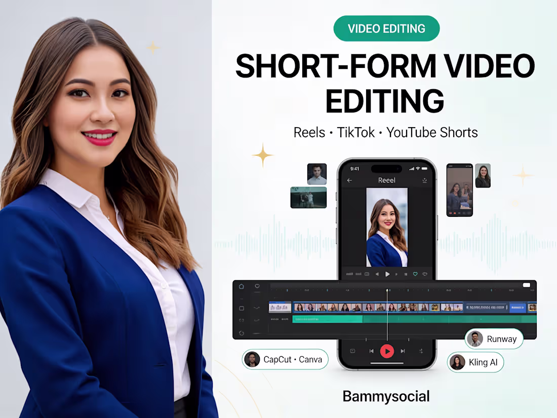 Cover image for Short-Form Video Editing for Reels, TikTok & Shorts