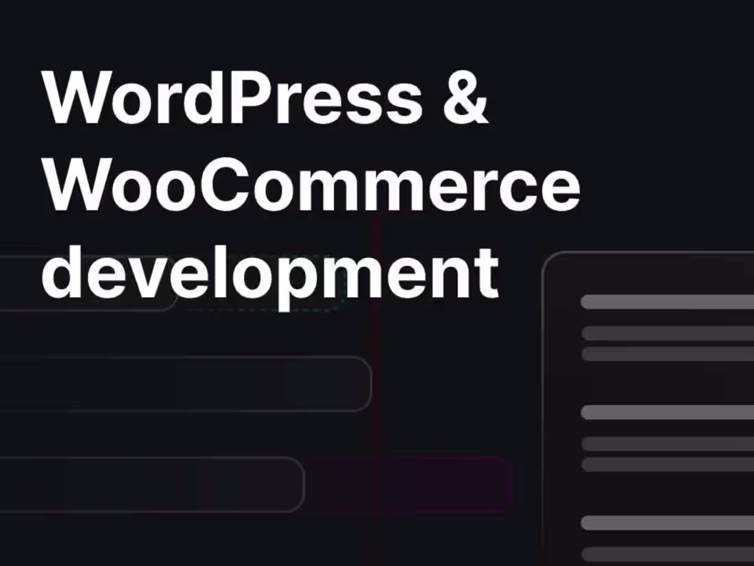 Cover image for WordPress & WooCommerce development