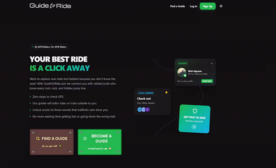 Cover image for Mountain Bike Ride Guide Platform Development