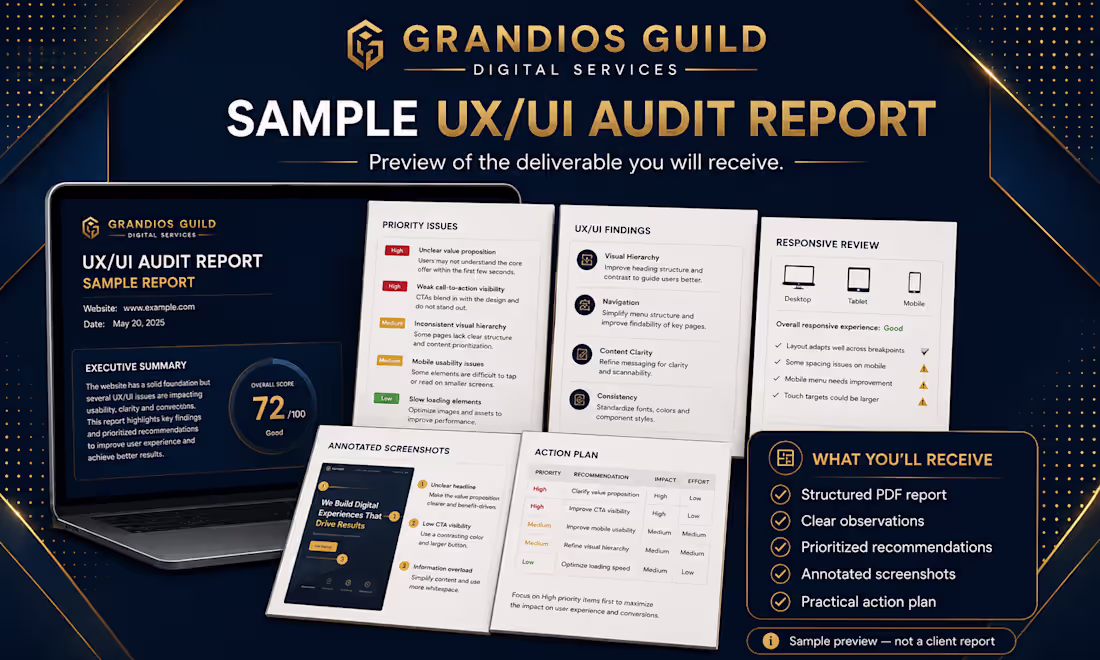 Cover image for Professional UX/UI Website Audit