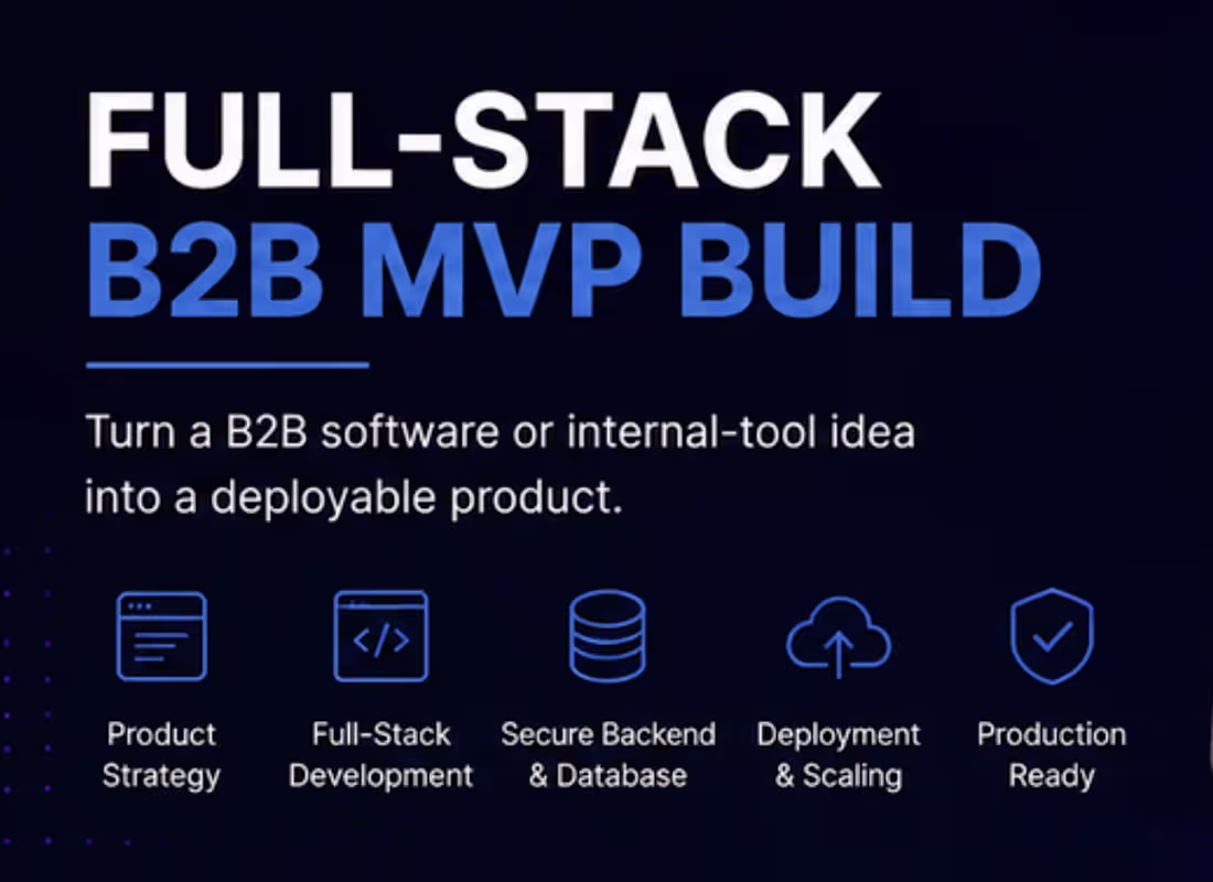 Cover image for Full-Stack B2B MVP Build