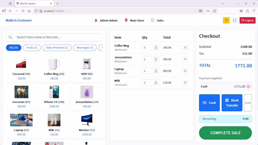 Cover image for POS and Invoice App using