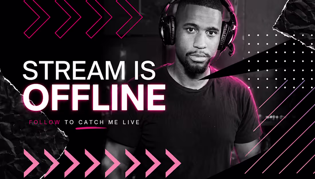 Cover image for I will design a custom Twitch Banner Pack: OFFLINE, LIVE