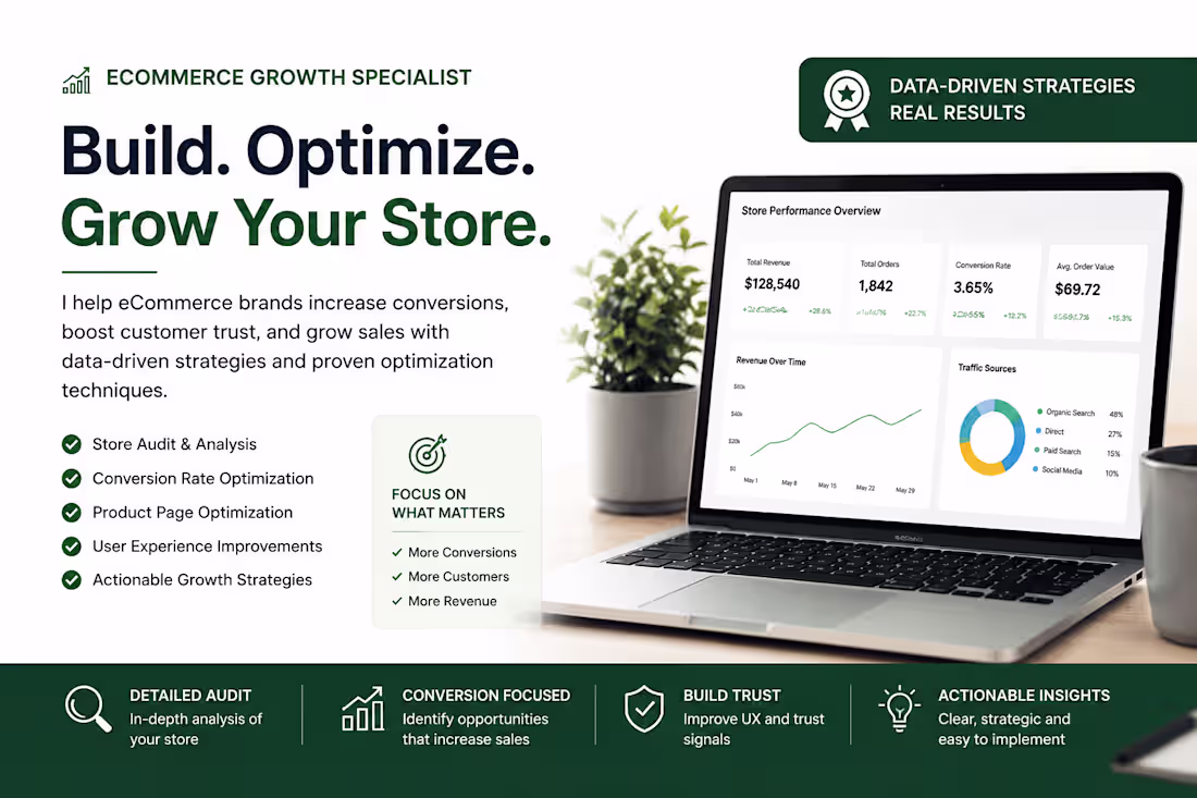 Cover image for eCommerce Store Audit & Conversion Optimization