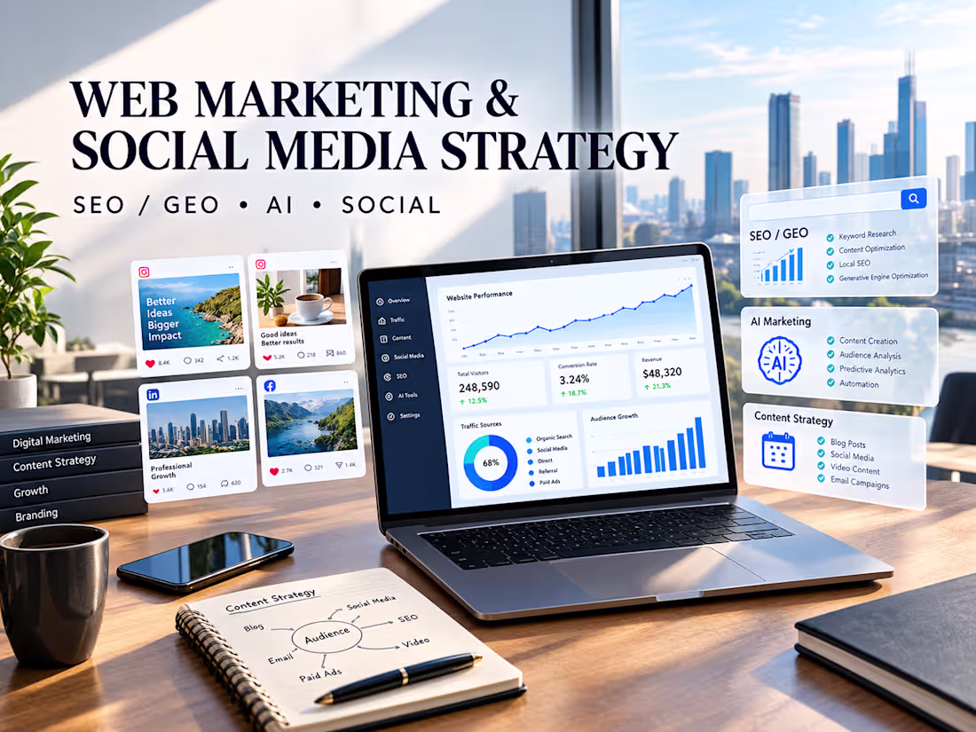 Cover image for Web Marketing & Social Media Strategy