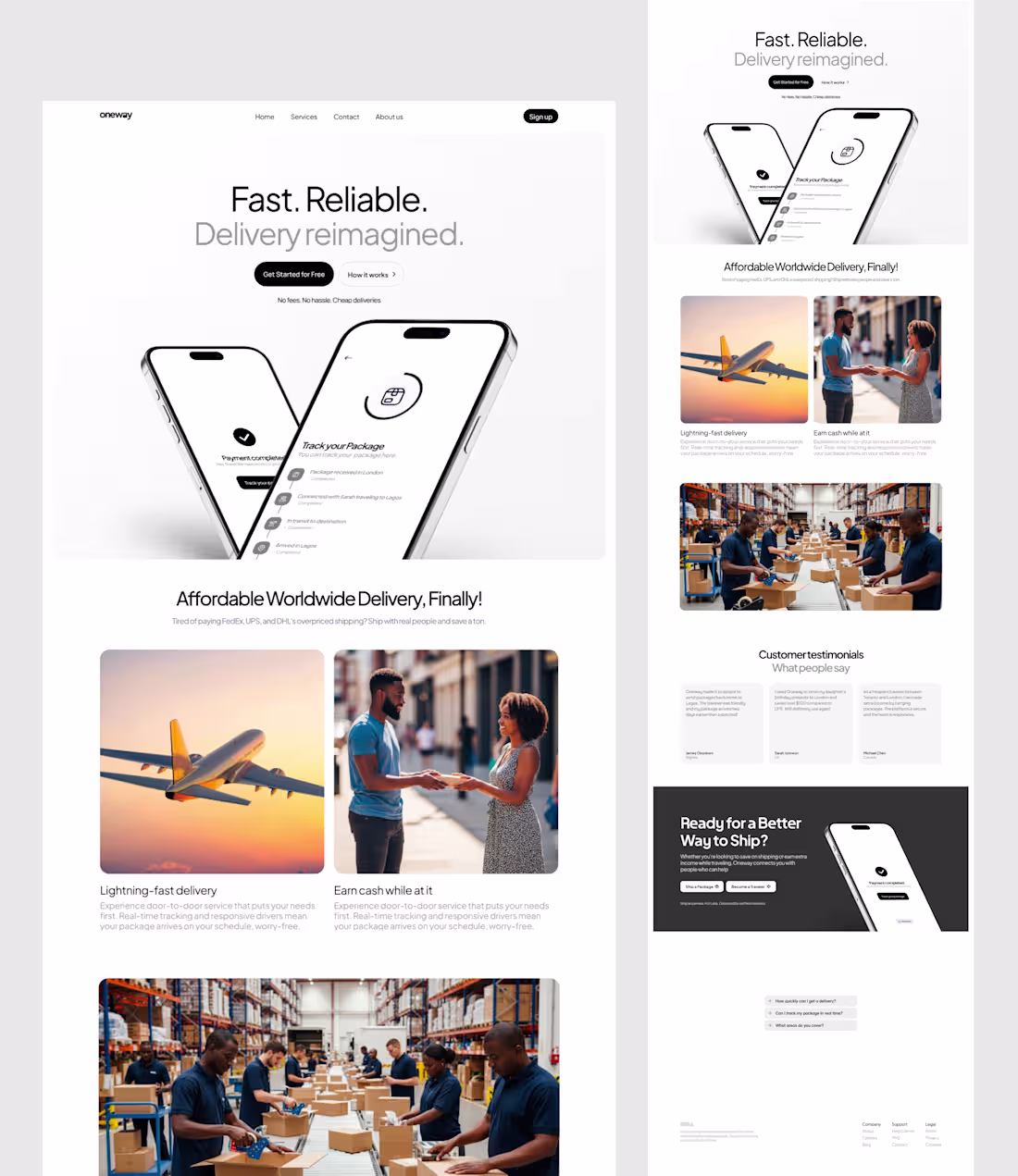 Cover image for Oneway Website 