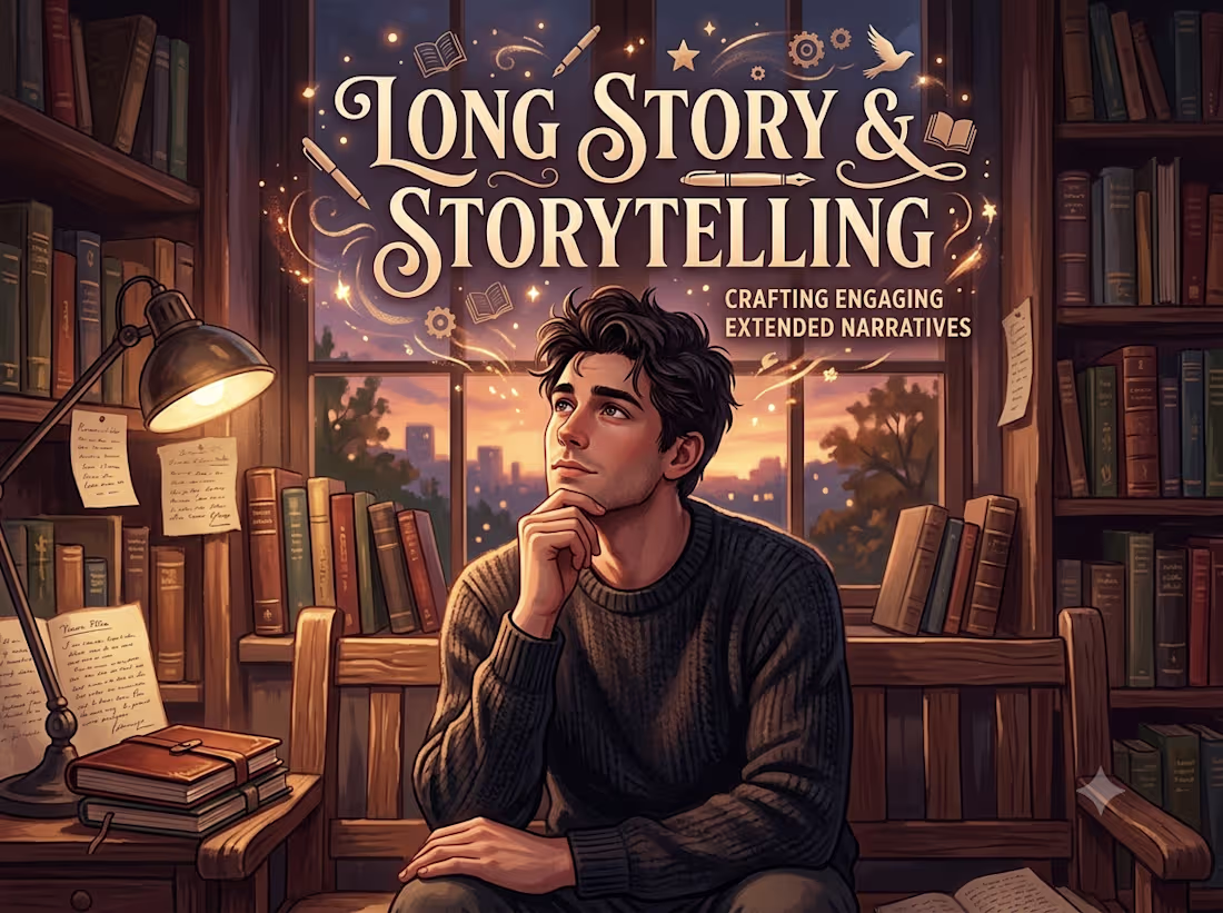 Cover image for Long story / storytelling 