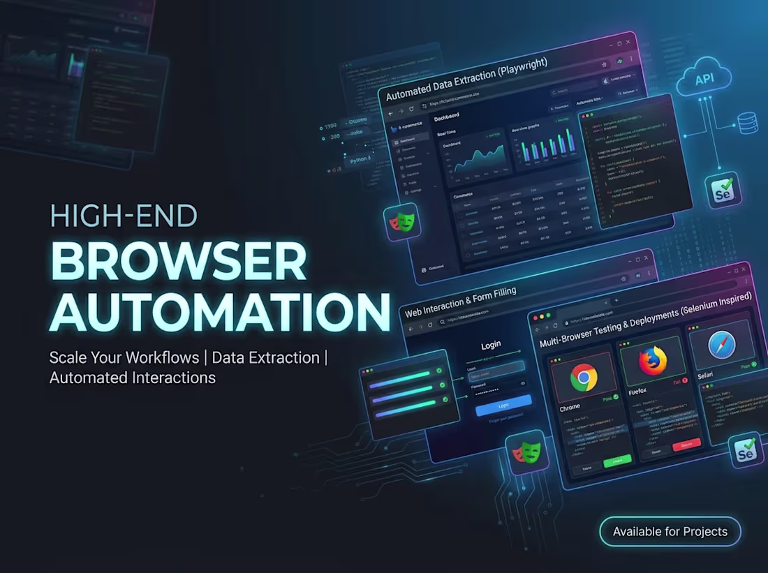 Cover image for Browser Automation & Web Task Automation