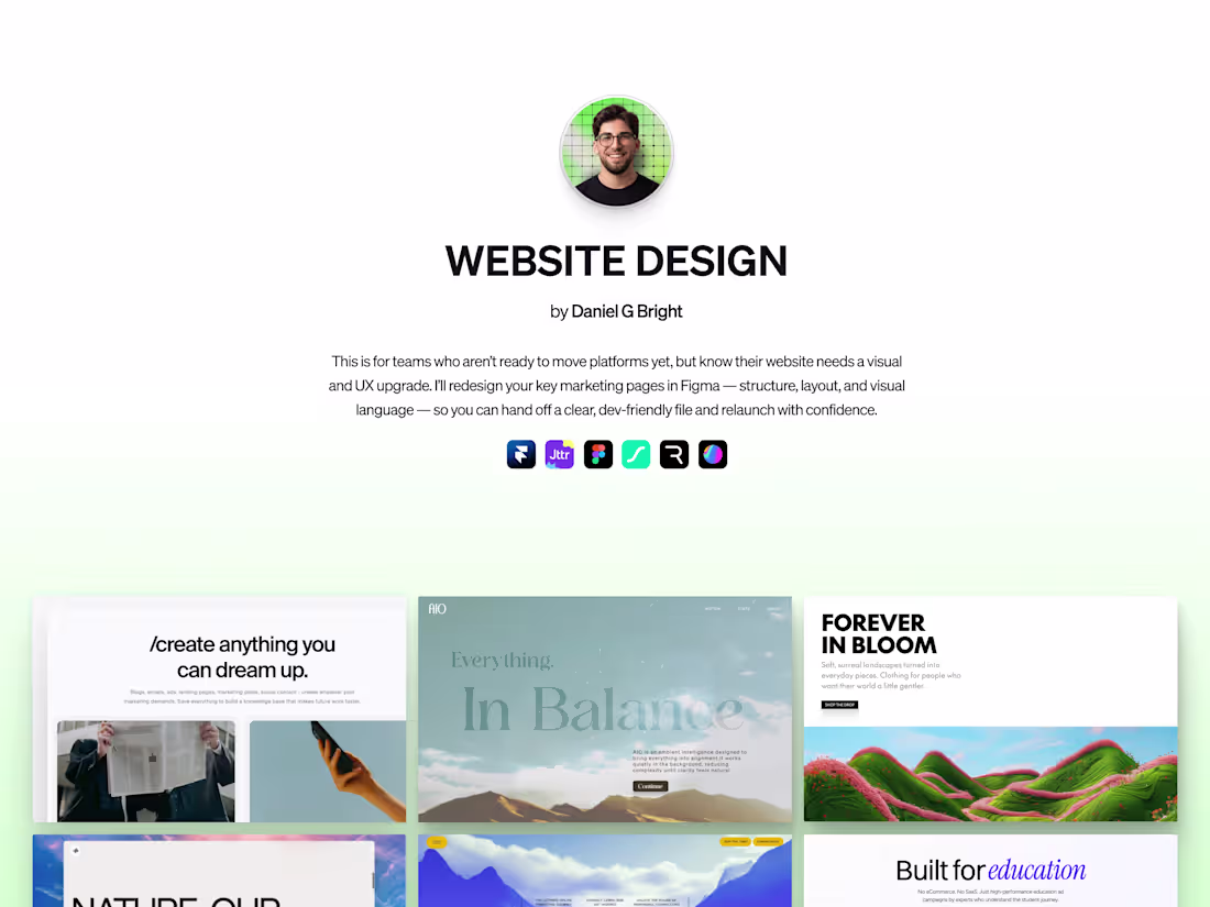Cover image for Website Design — Multi-Page Figma File for Dev