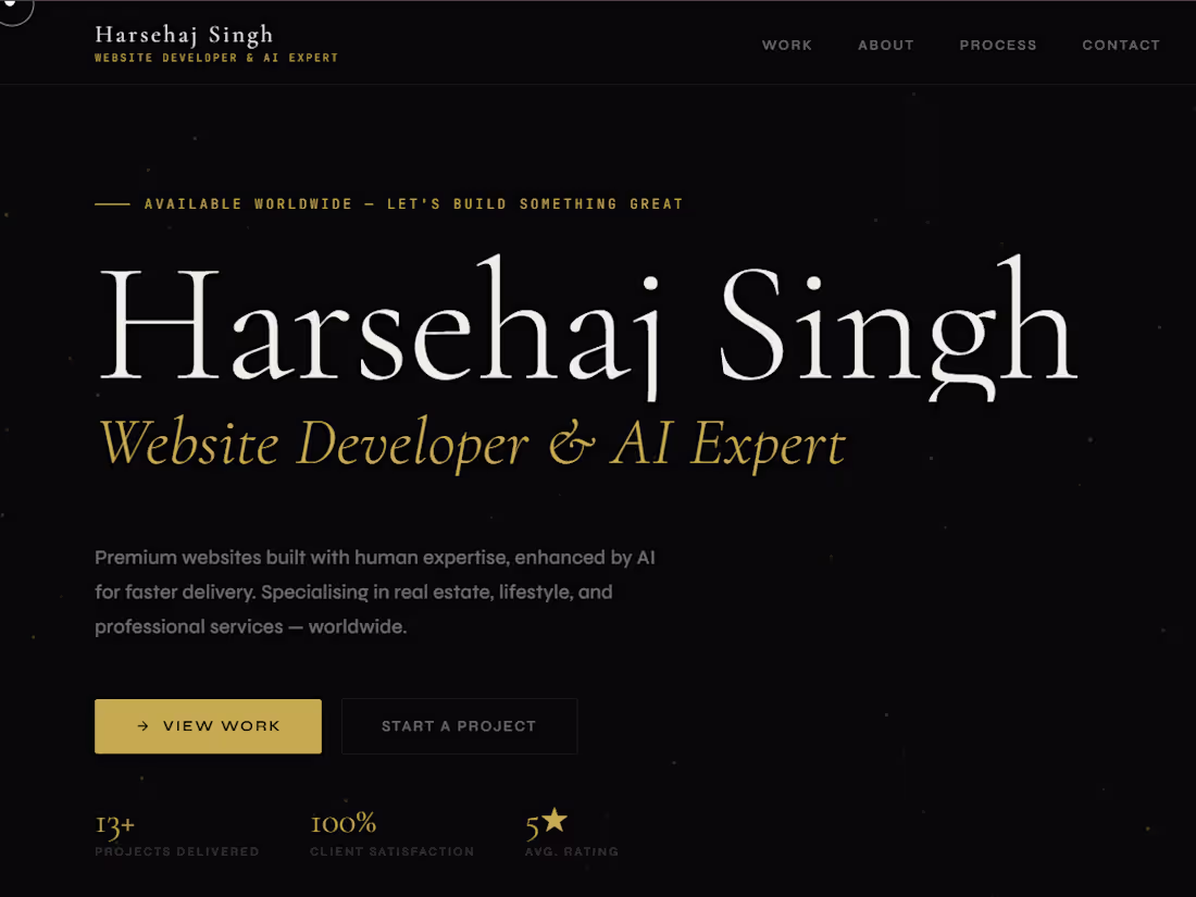 Cover image for Harsehaj Singh — Website Developer & AI Expert