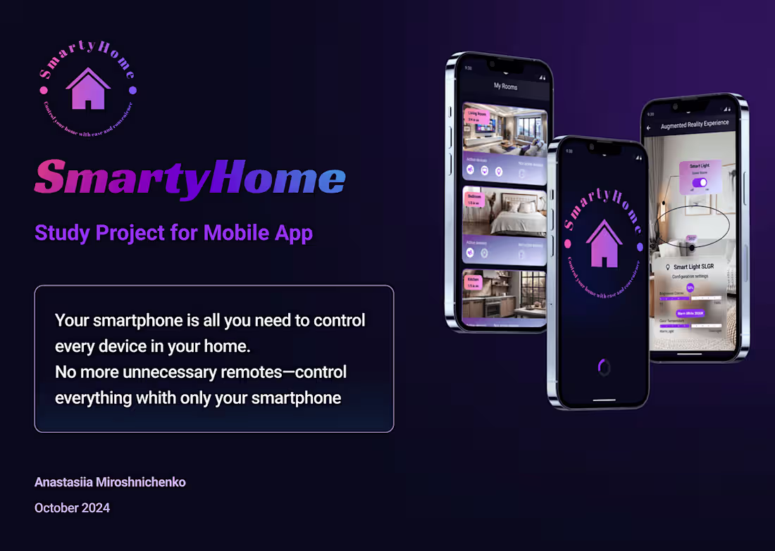 Cover image for SmartyHome Apps | Behance