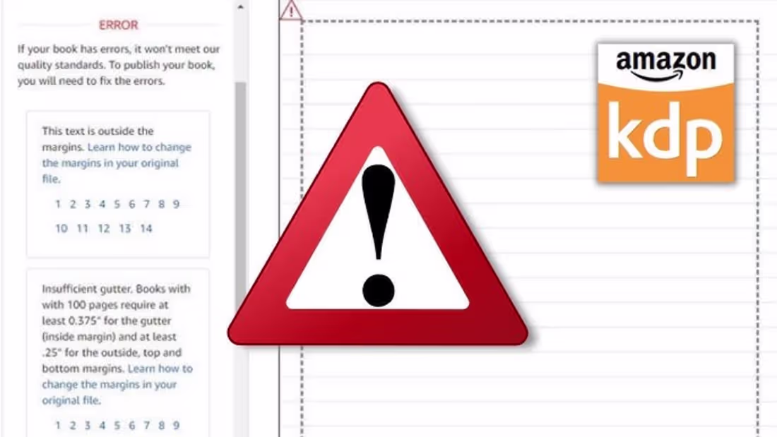 Cover image for KDP Margins & Bleed Error