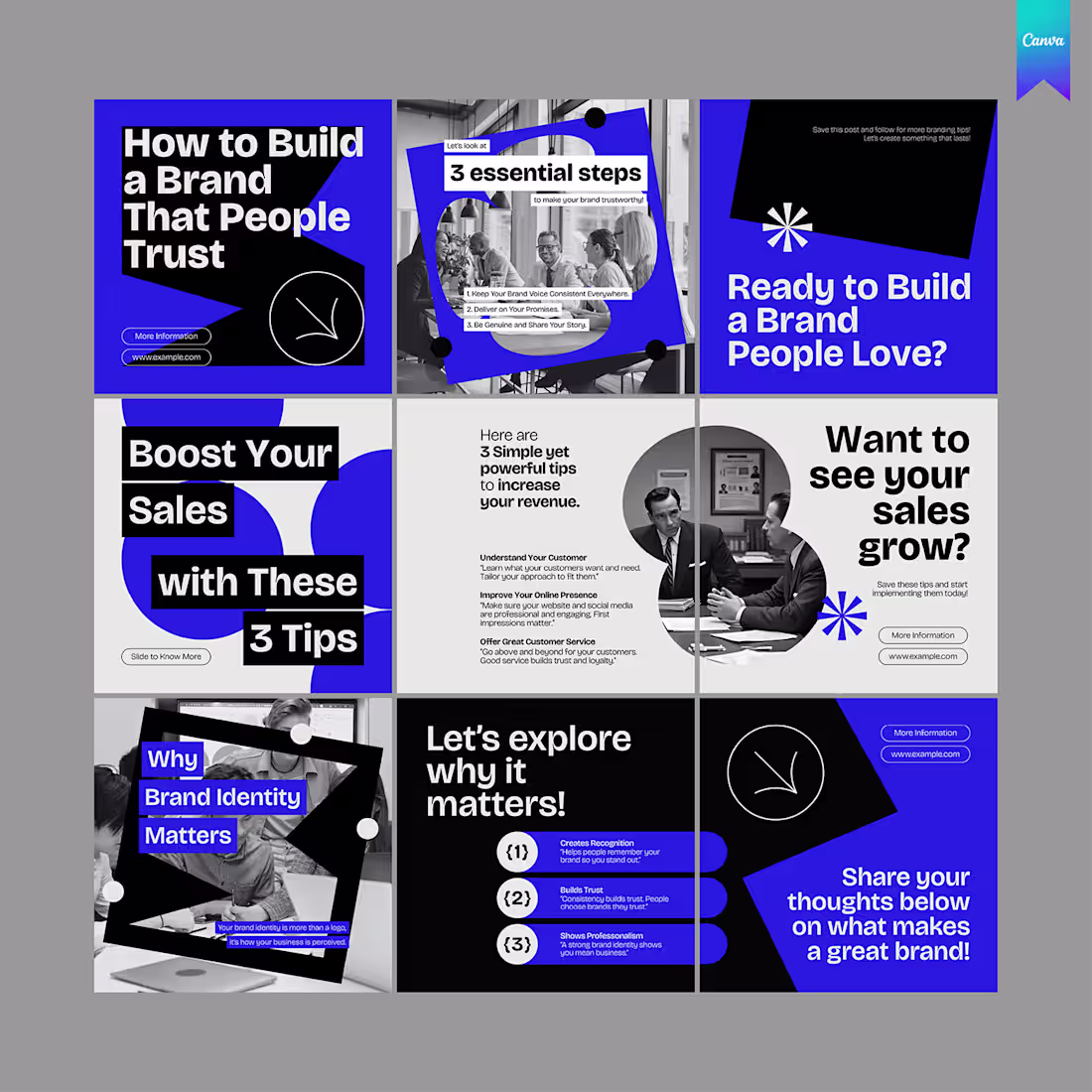 Cover image for Brand Booster Carousel – Canva Social Media Template