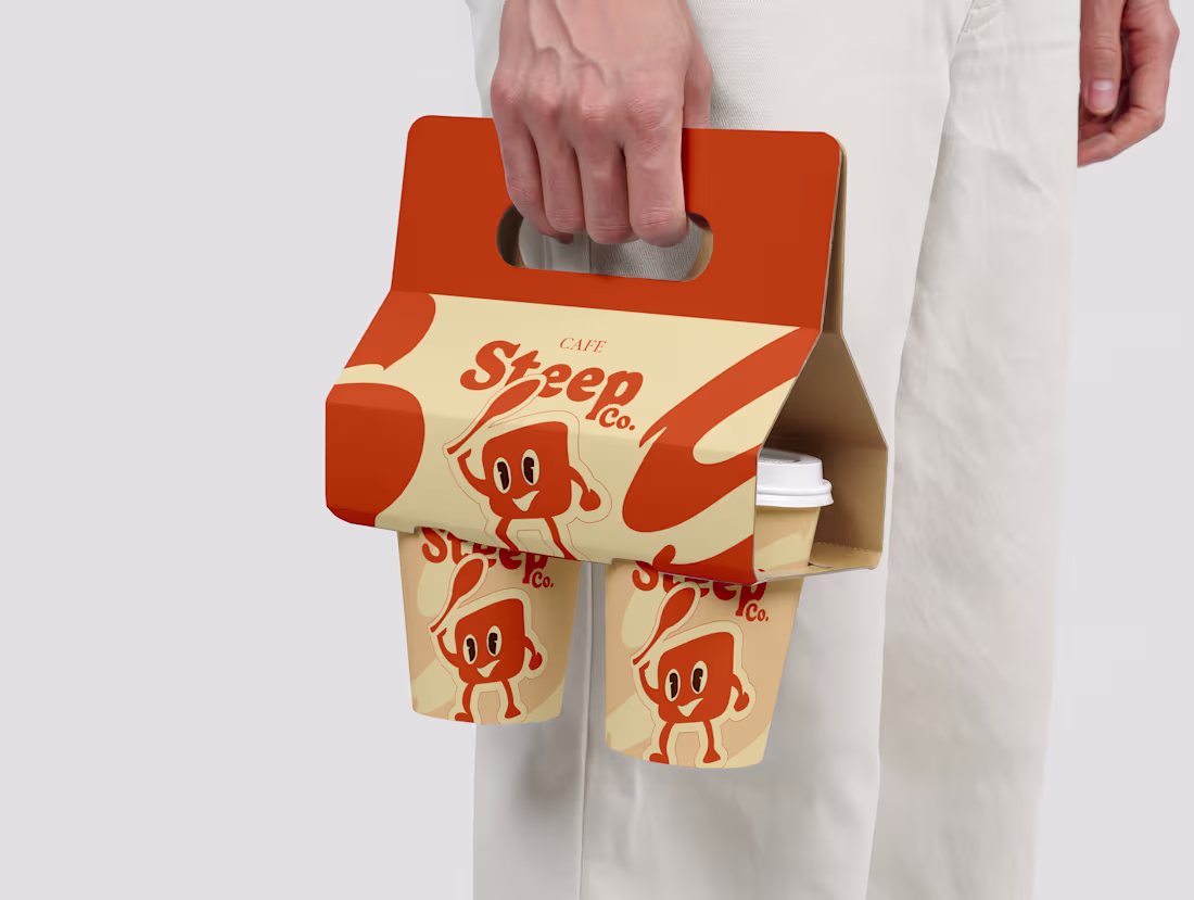 Cover image for Cafe Steepco Brand Identity & Packaging Design
