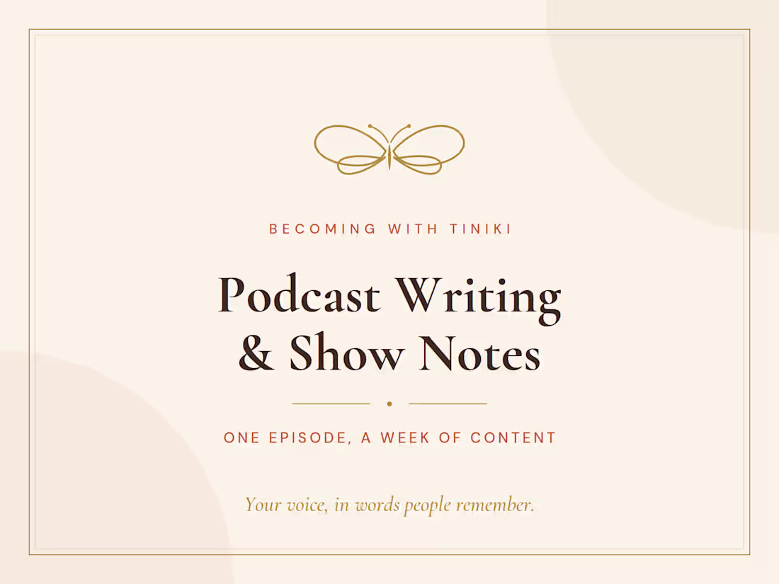 Cover image for Podcast Writing & Show Notes