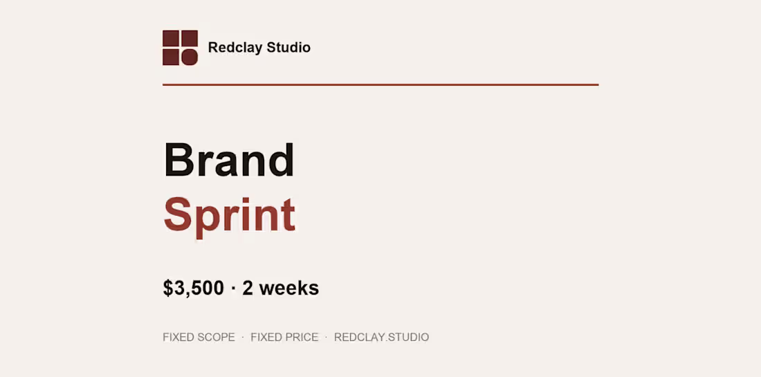 Cover image for Brand Sprint