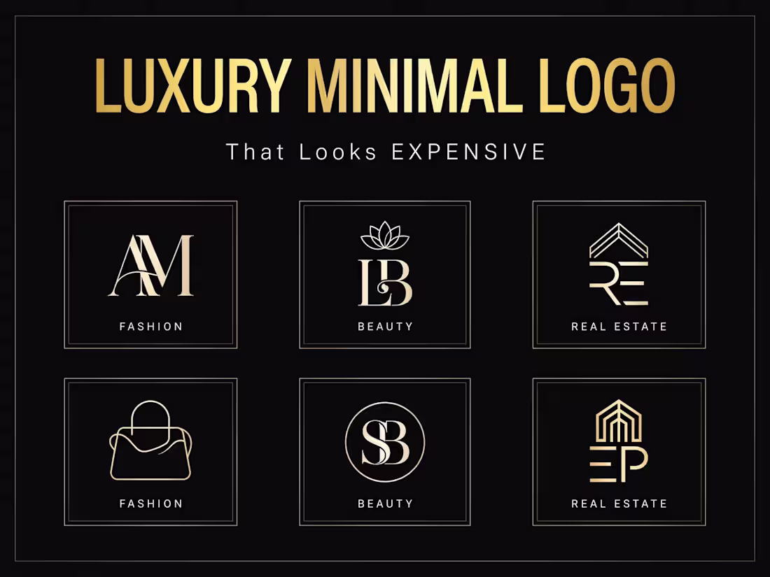 Cover image for Luxury Minimal Logo + Complete Brand Kit Design