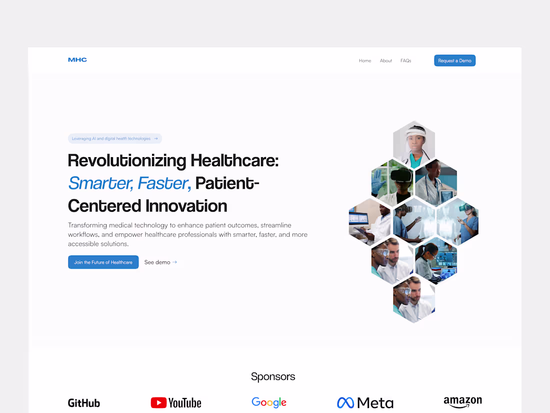 Cover image for A MedTech Landing Page