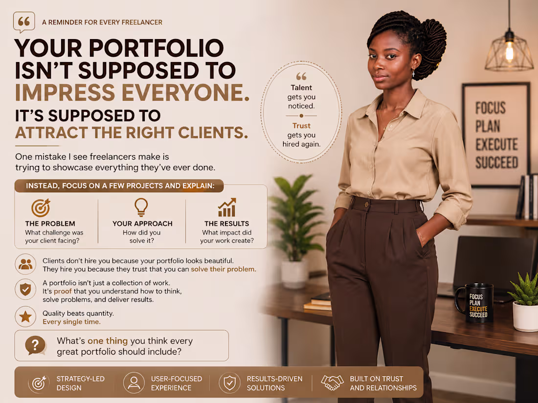 Cover image for Your portfolio isn't supposed to