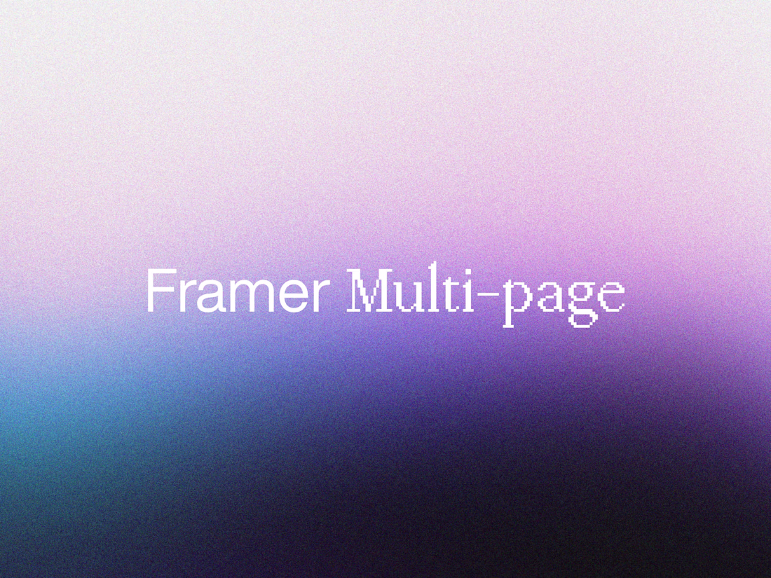 Cover image for Framer Multipage