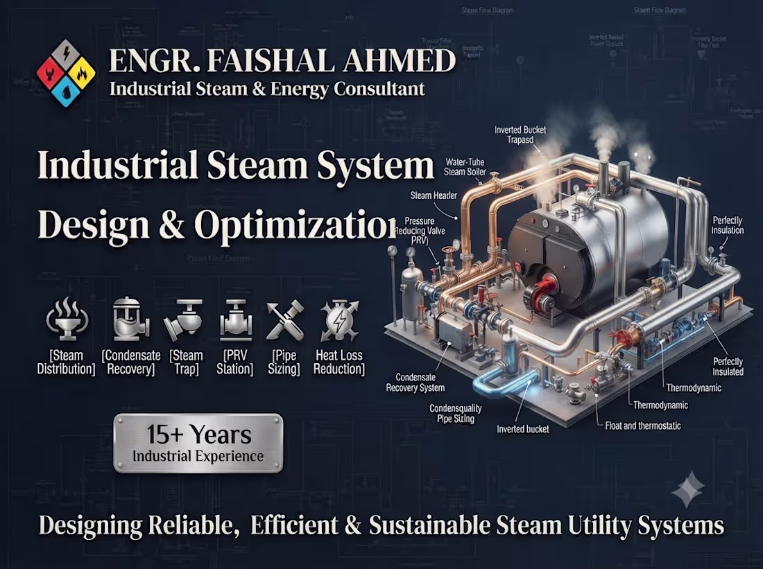 Cover image for Industrial Steam System Design & Optimization
