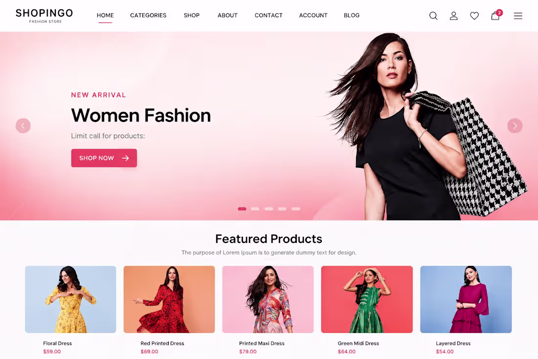 Cover image for Developed e commerce website for