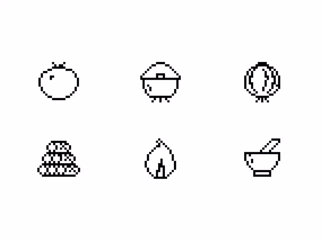 Cover image for Whipped up some icons in the pixelated style.