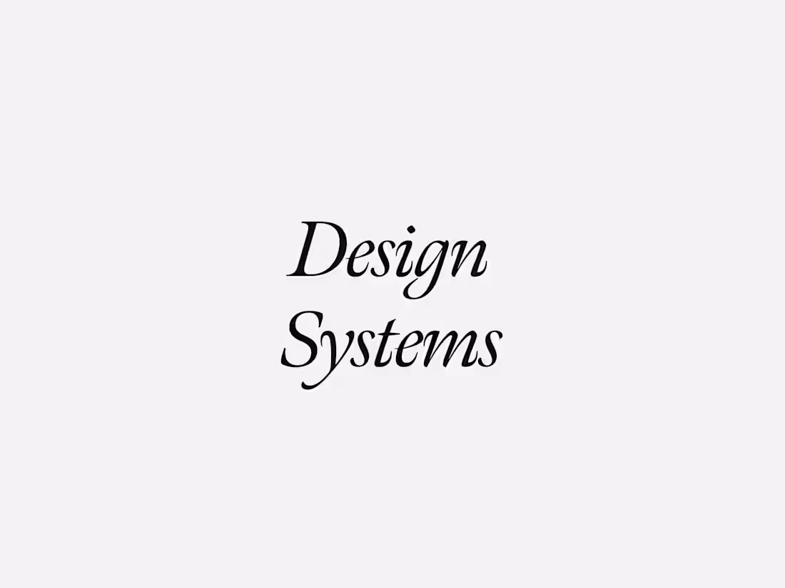 Cover image for Design Systems