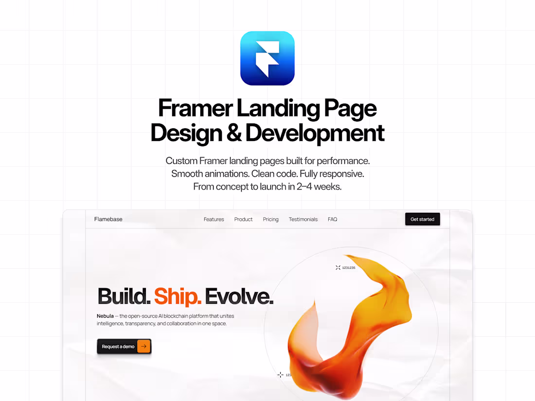 Cover image for Framer Landing Page - Design & Development