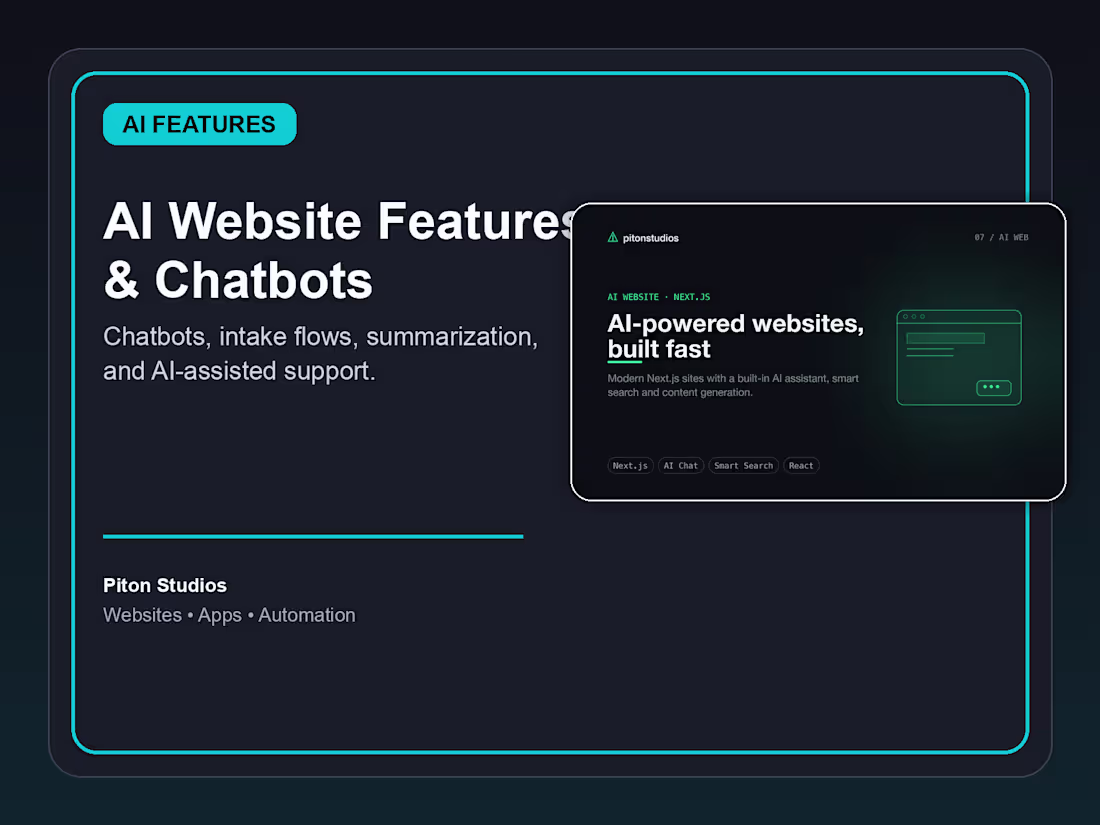 Cover image for AI-Powered Website Features & Chatbots
