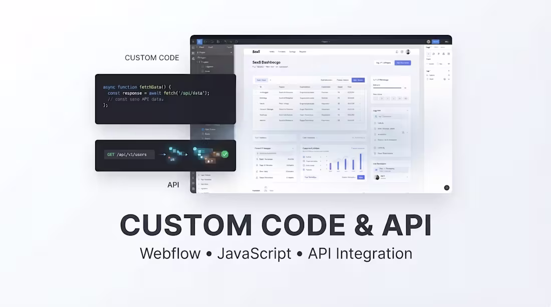 Cover image for Webflow Custom Code & API Integration