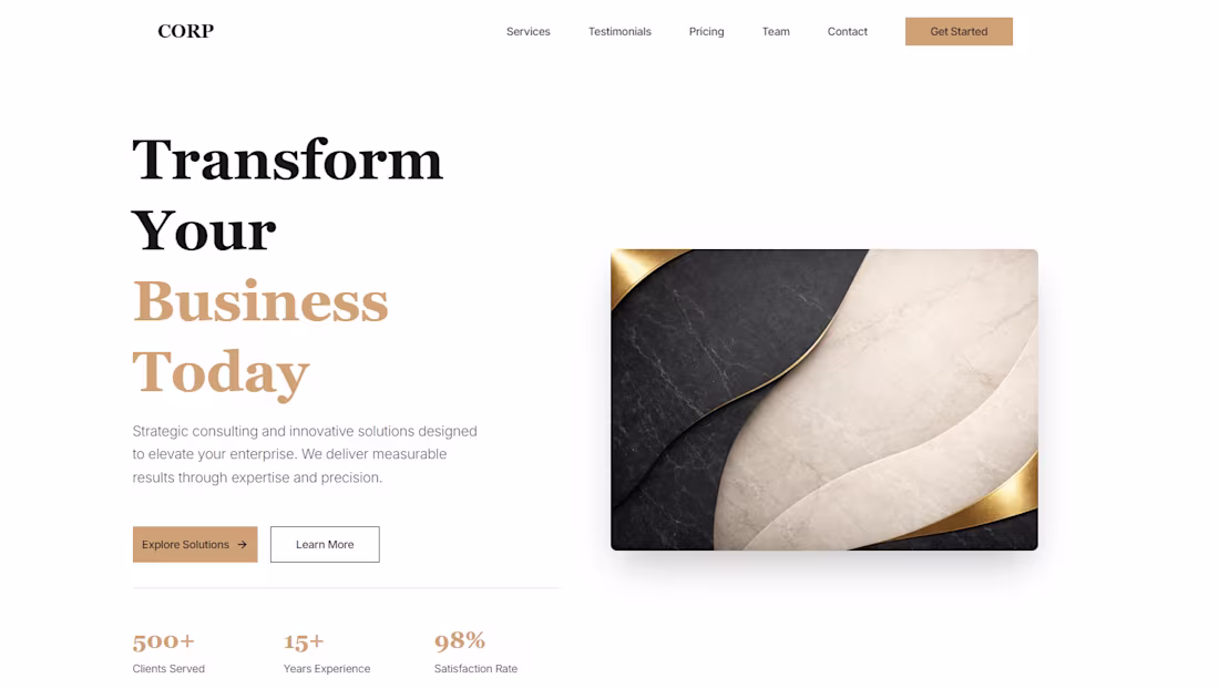 Cover image for A sophisticated and elegant corporate