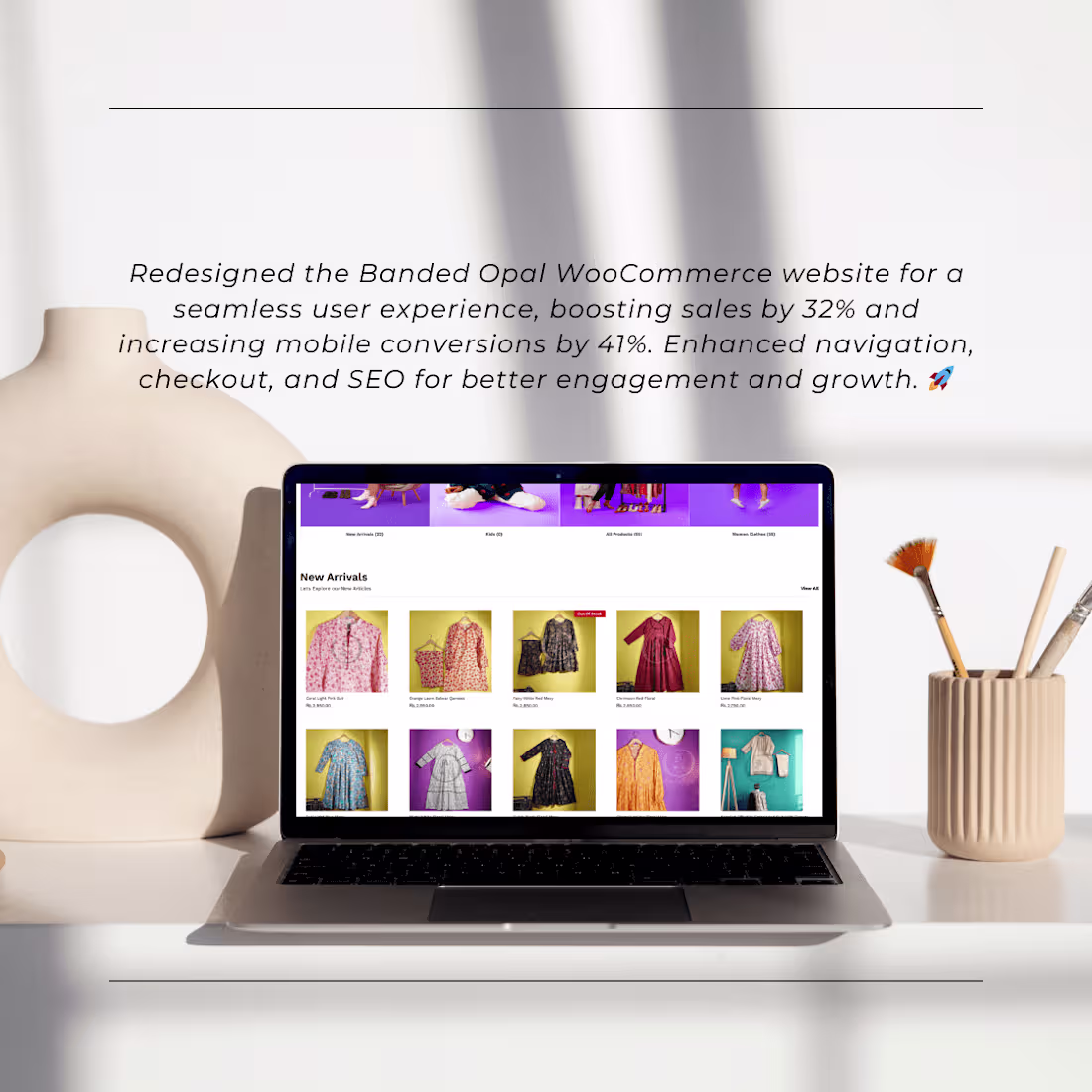 Cover image for eCommerce Website for Clothing Brand + 32% Increase in Sales