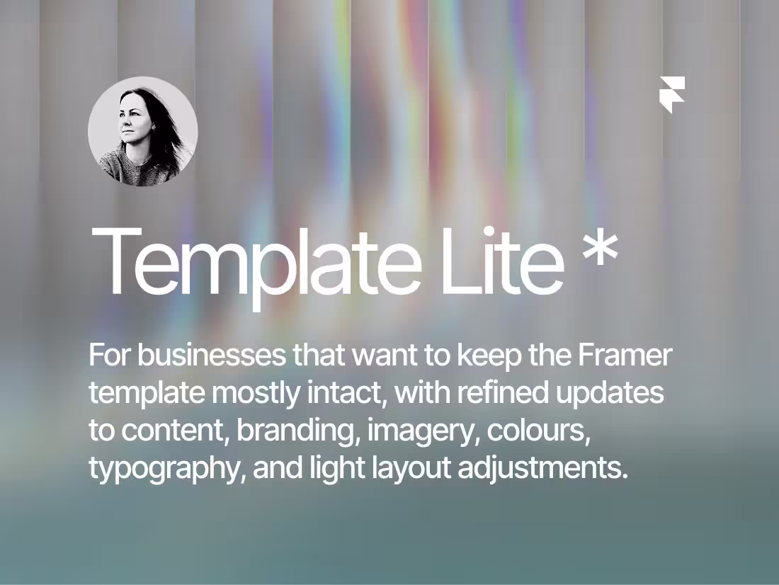 Cover image for Framer Template Customization - Lite *