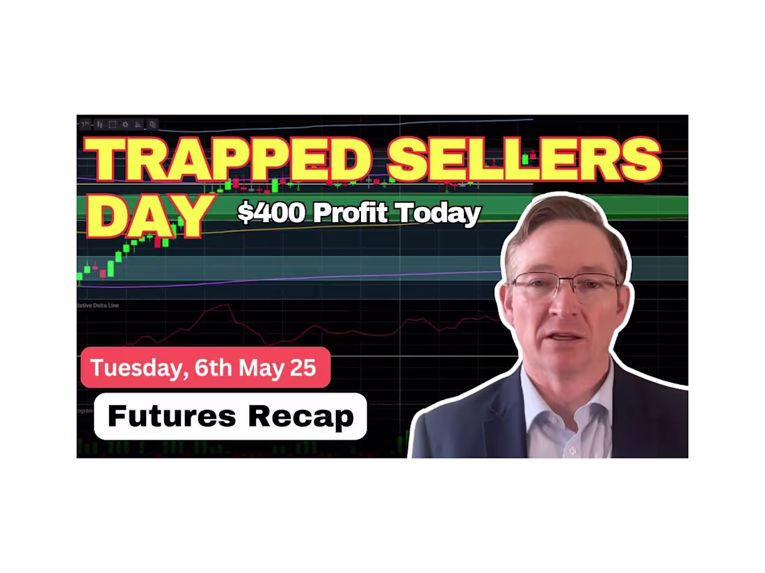 Cover image for Live Futures Trading Recap 6th May 2025 - Trapped Sellers Day