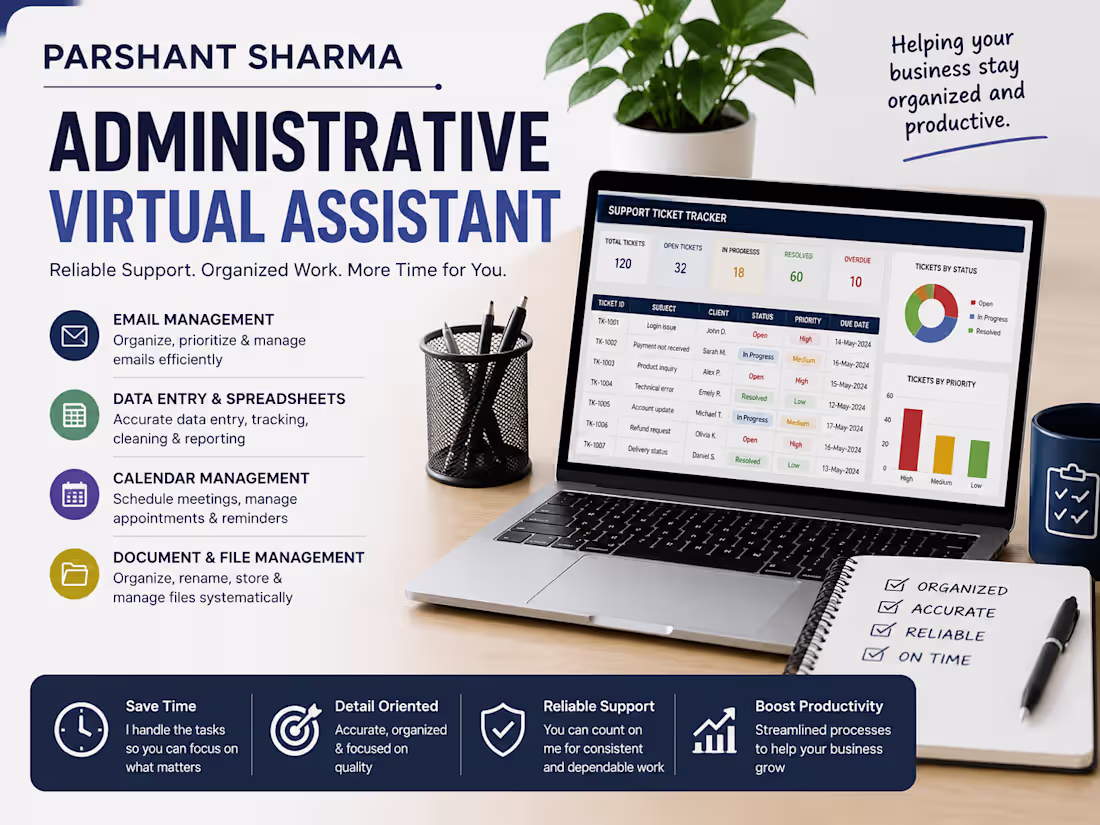 Cover image for Administrative Virtual Assistance