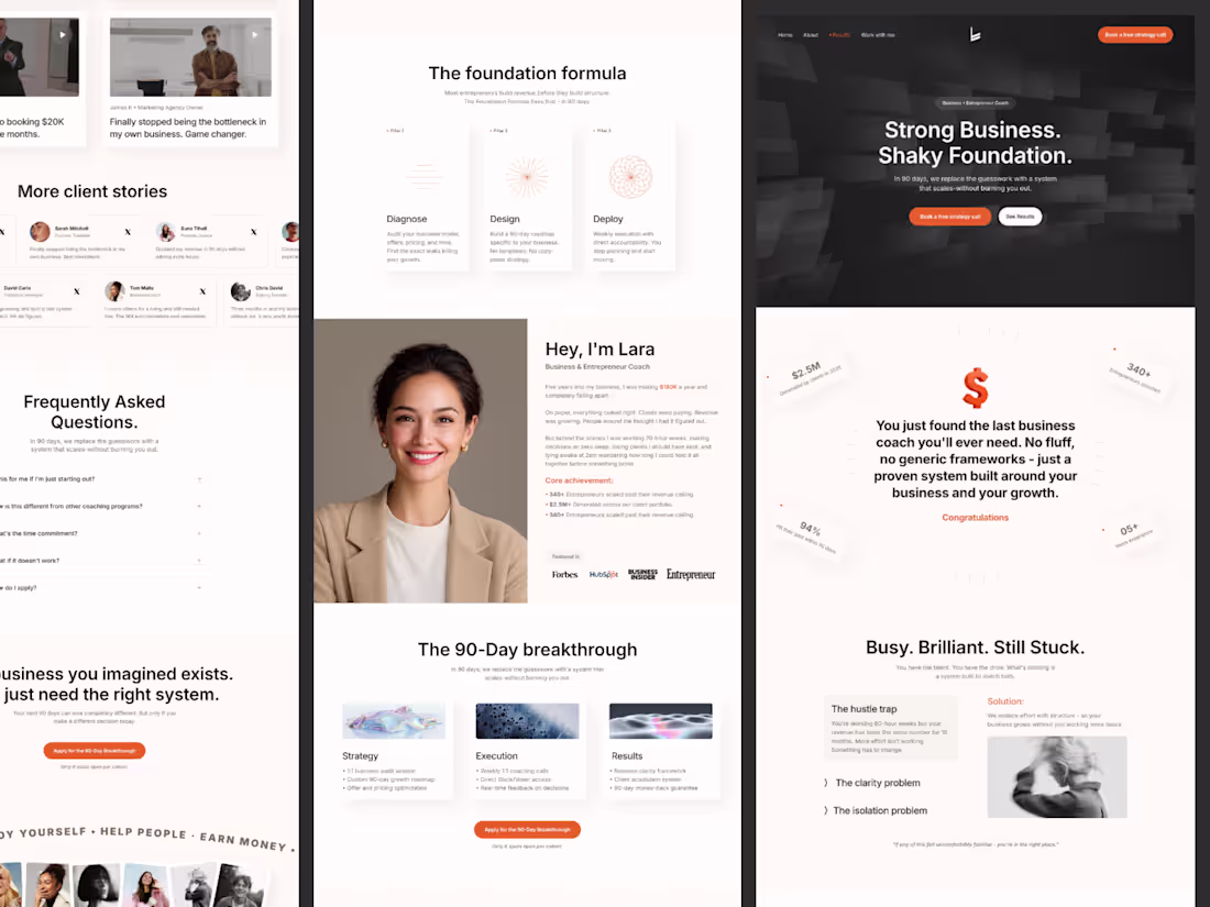 Cover image for I'll Build Your Coach Website In Framer