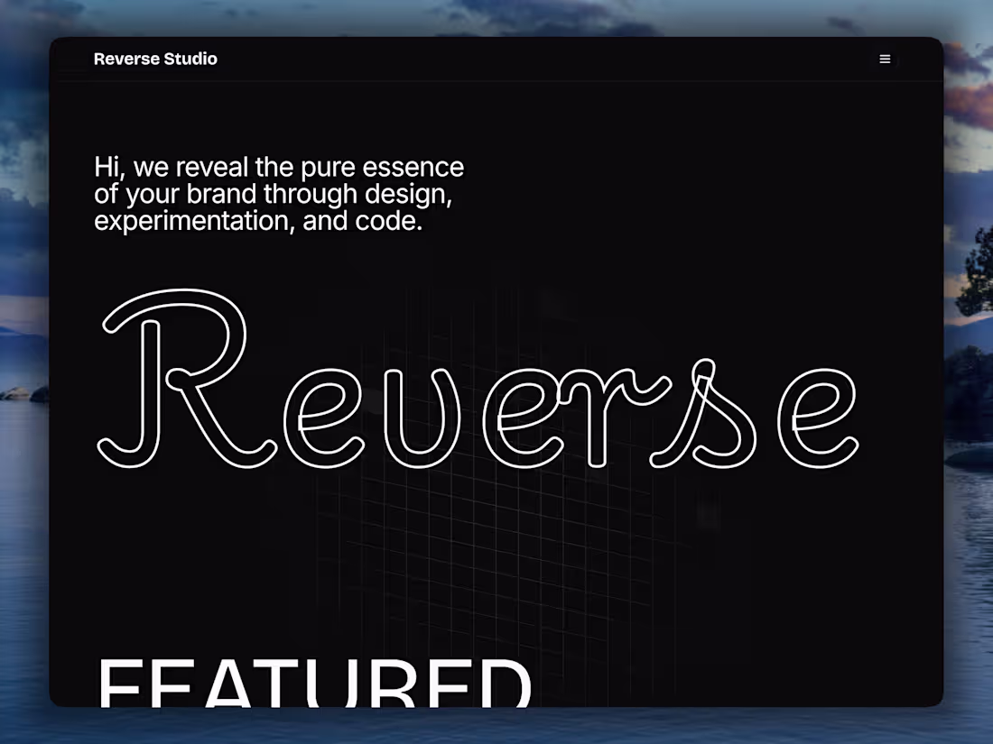 Cover image for Reverse Studio - Template design