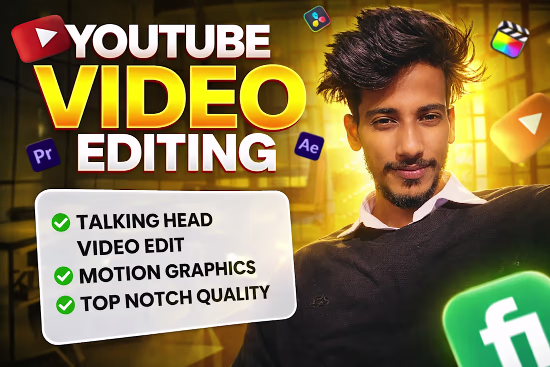 Cover image for Long format video editing for youtube 